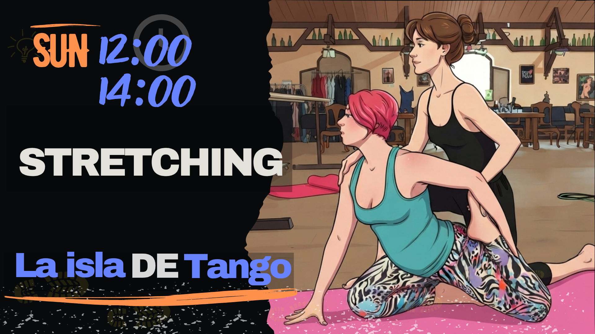 Заняття зі стретчінгу Tango de fuego